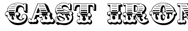 Cast Iron font preview